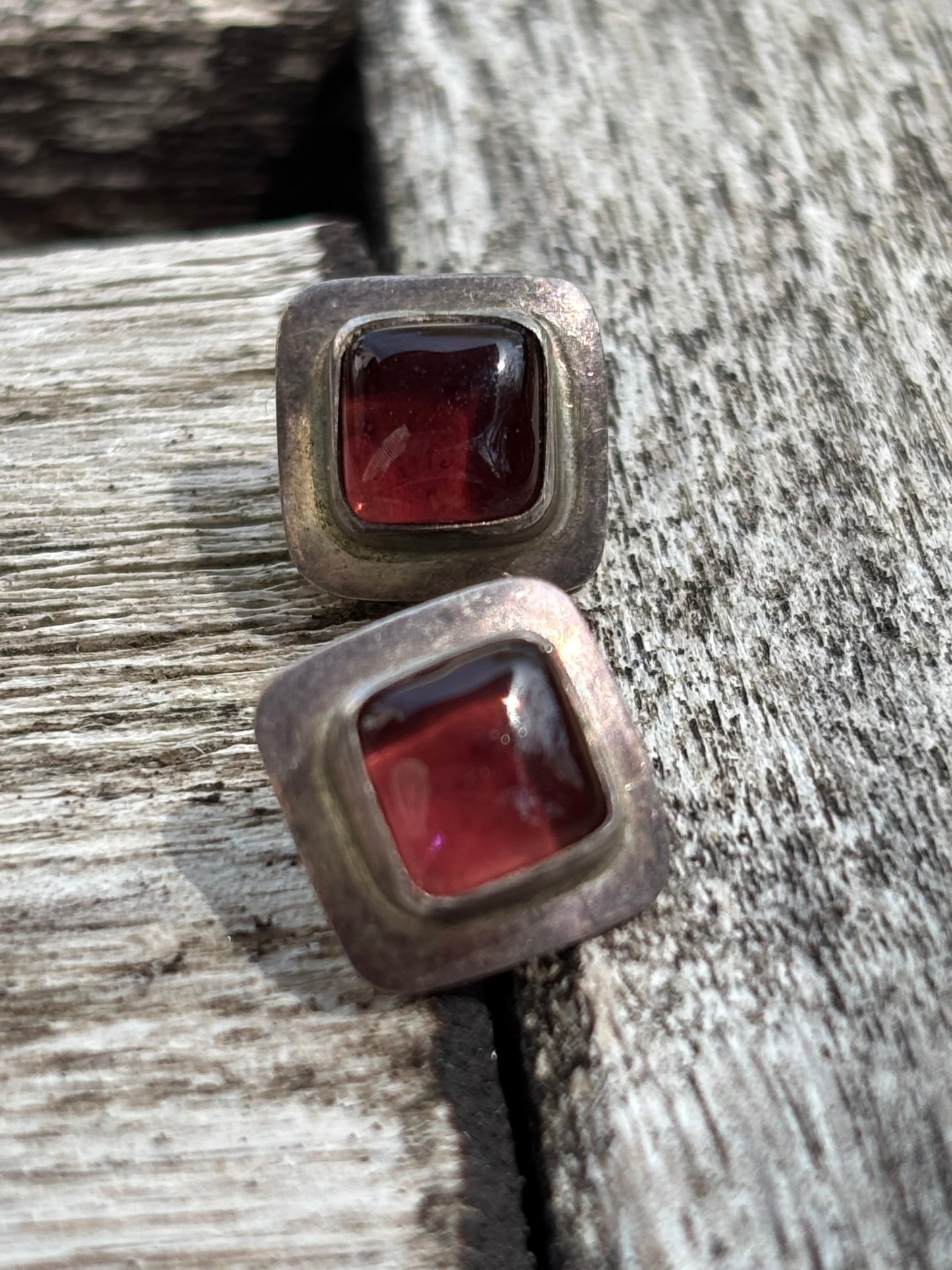 Tiny amethyst studs