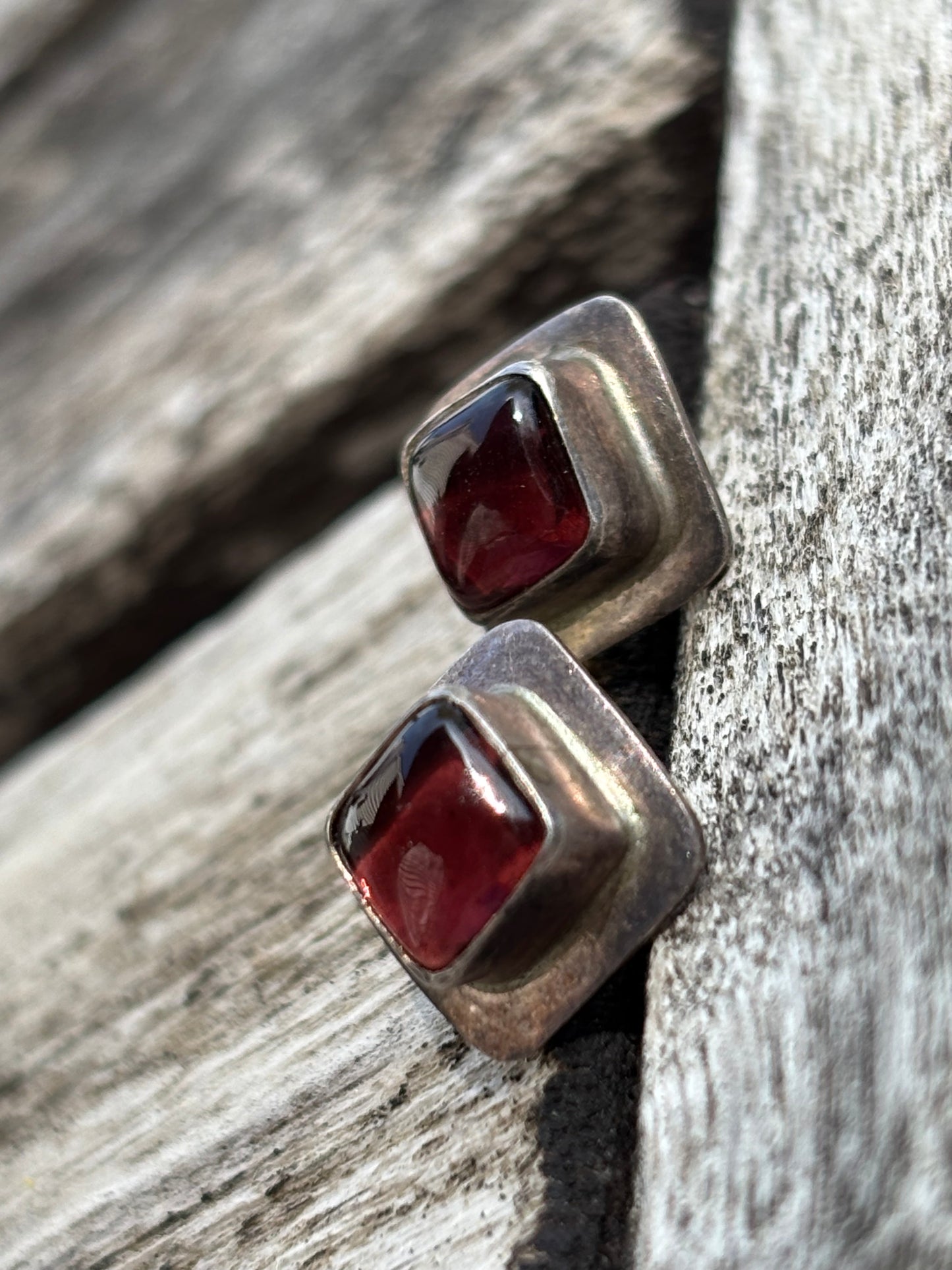Tiny amethyst studs