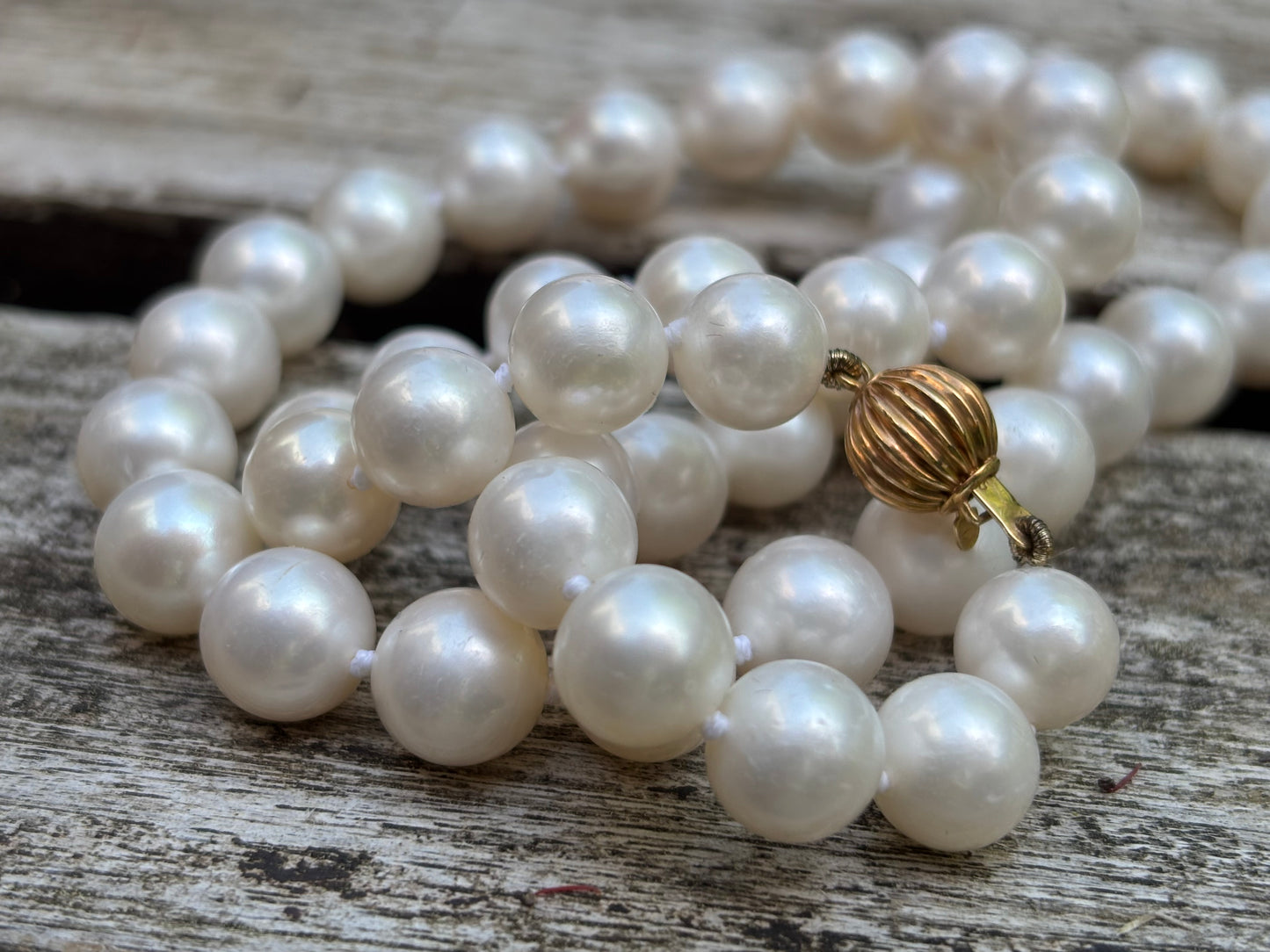 Moon pearl freshwater necklace