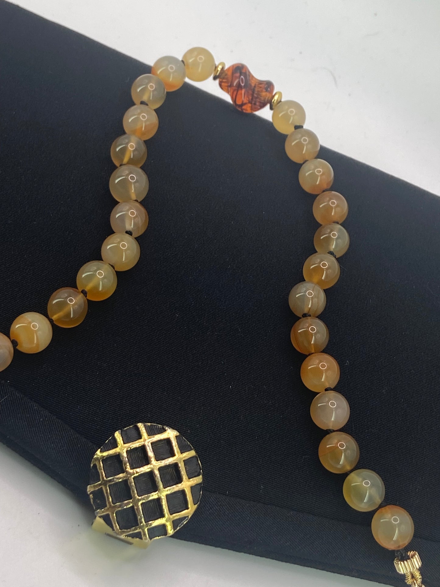 Yellow amazing agate purse