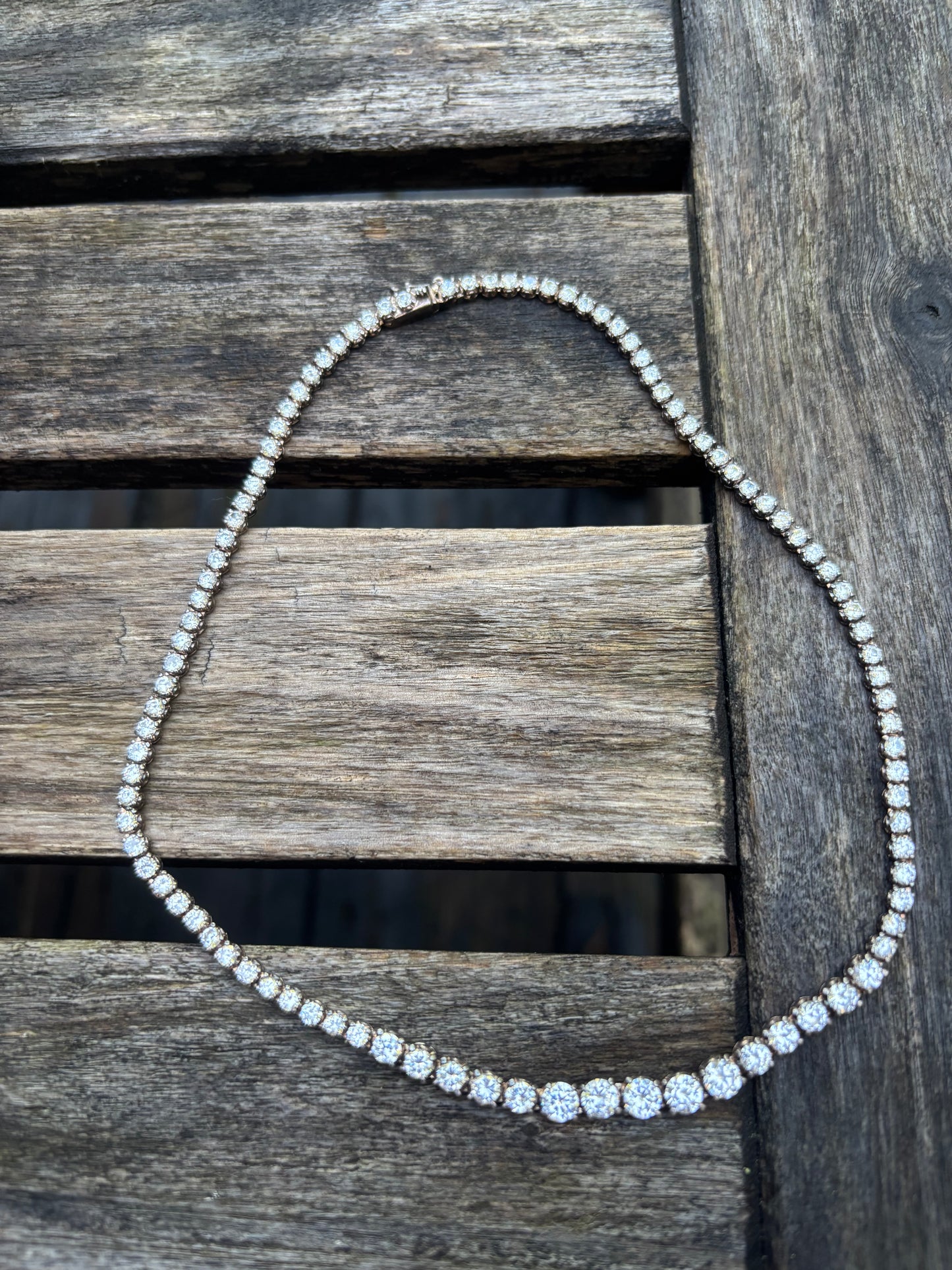 Cubic zirconia necklace