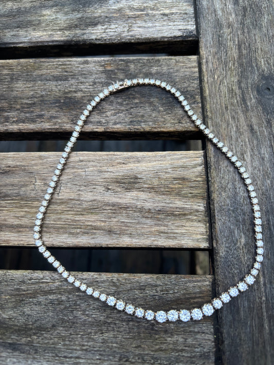 Cubic zirconia necklace