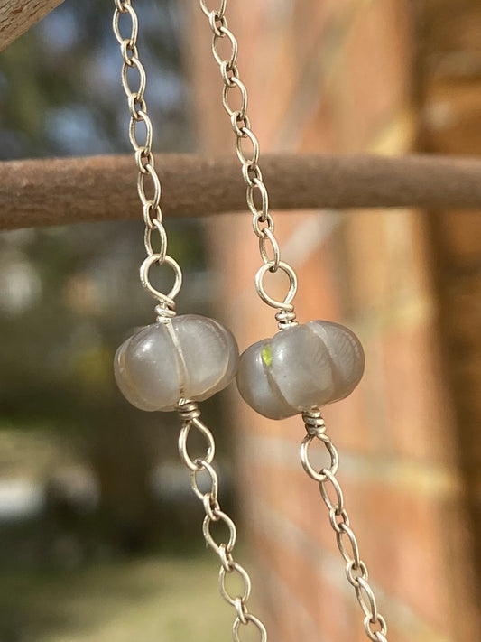 Moonstone eyeglass chain