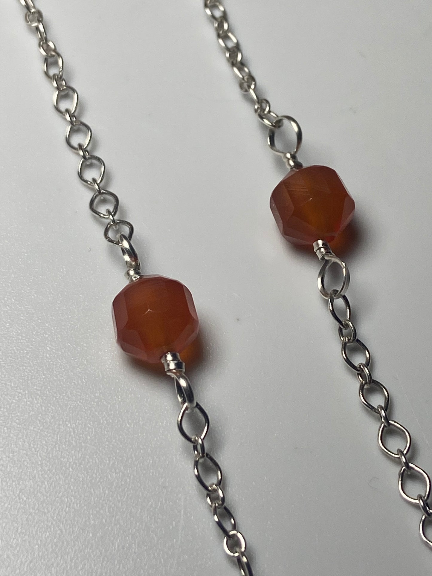 Carnelian eyeglass chain