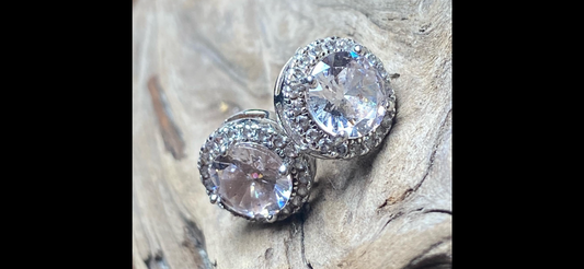 Sterling CZ studs