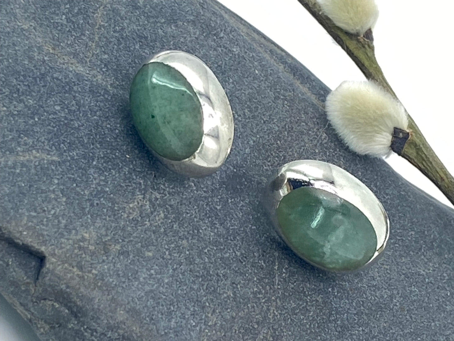 Jade studs