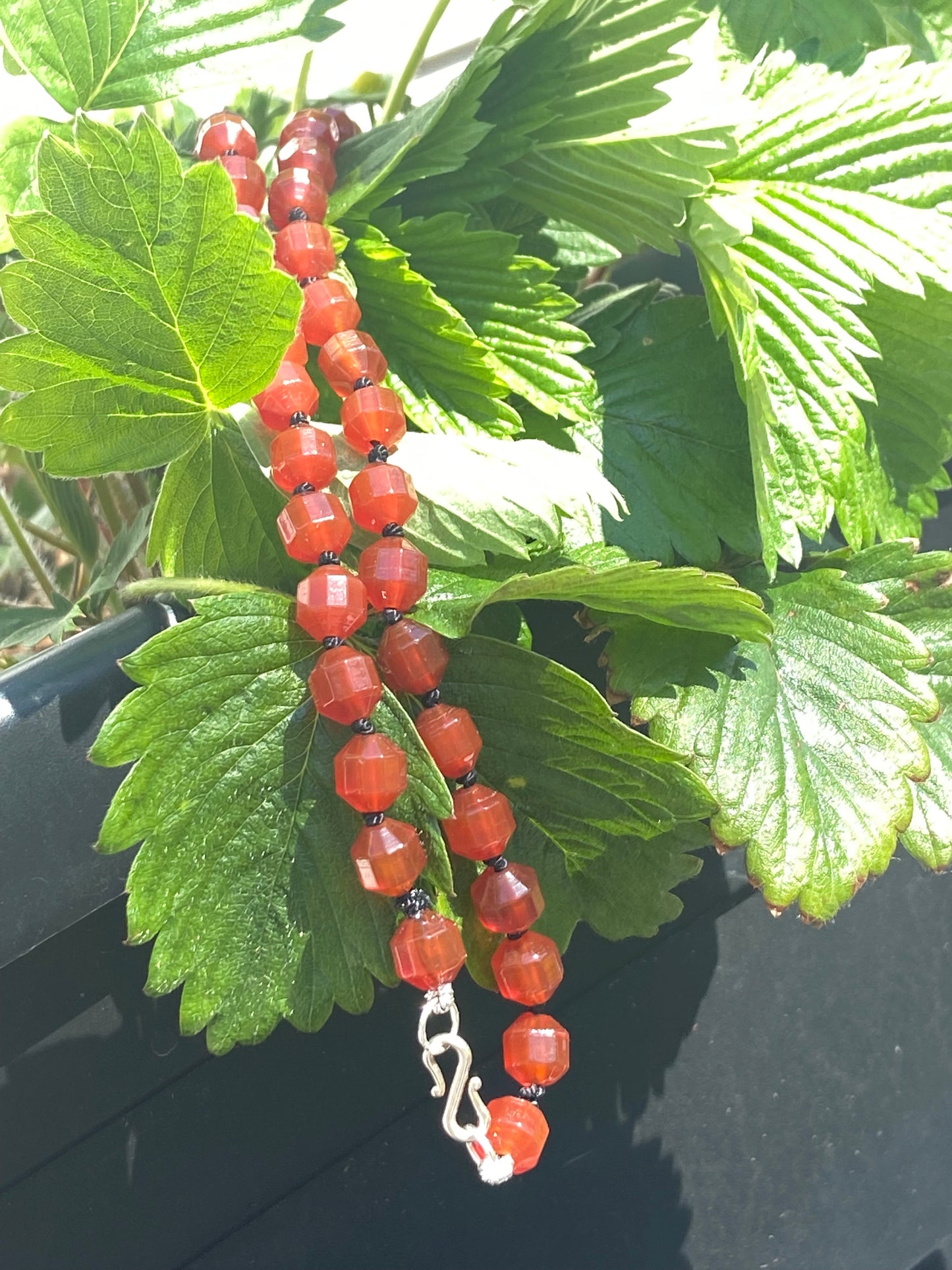 Double pointed carnelian