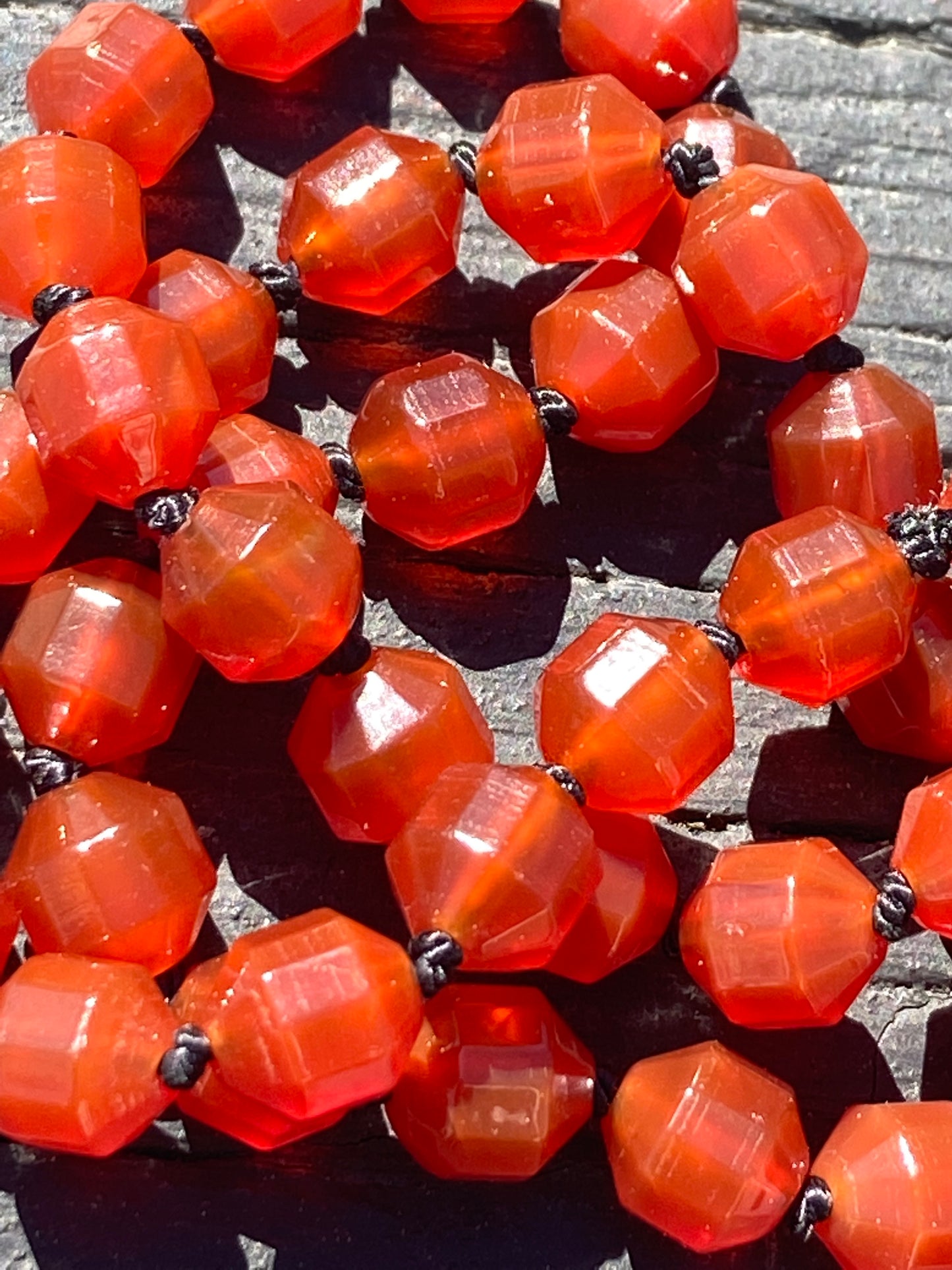 Double pointed carnelian