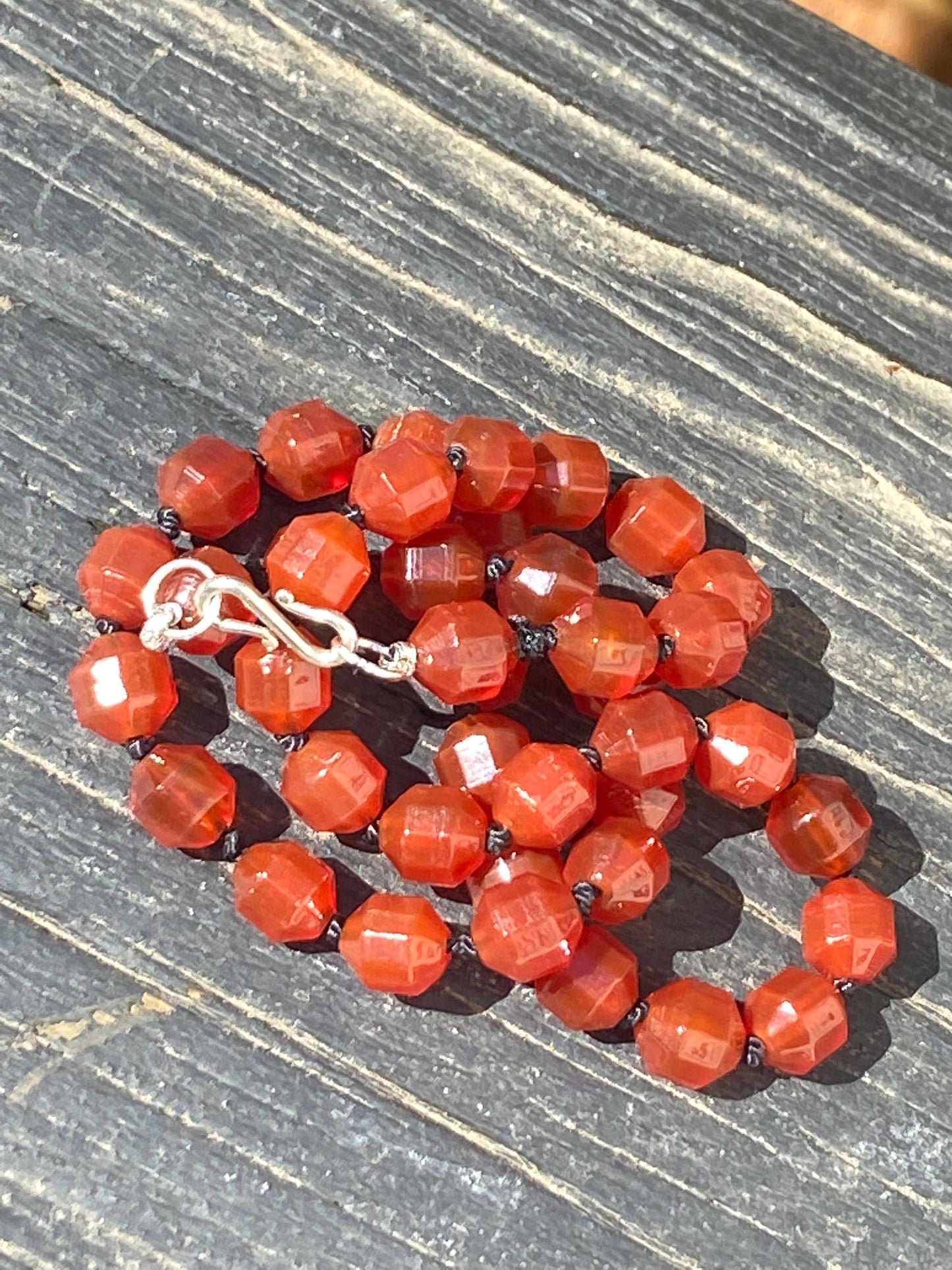 Double pointed carnelian