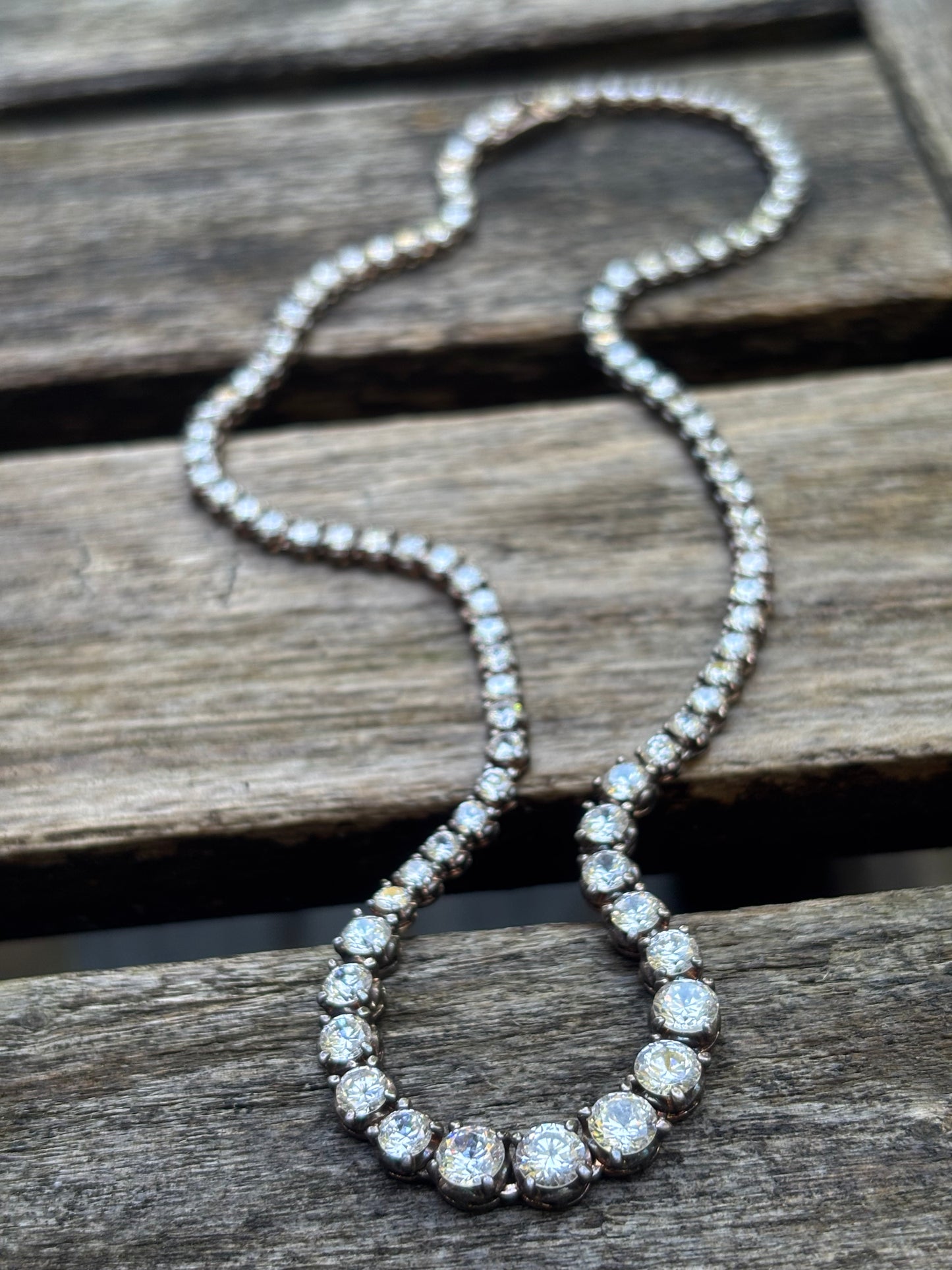 Cubic zirconia necklace